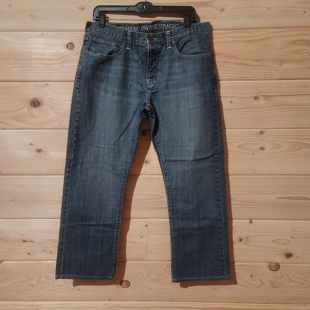 Men's Vintage Gap Premium Low Rise Straight Jeans Size 34x27